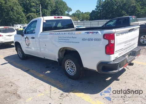 2022 Chevrolet Silverado 1500 Ltd 4Wd Long Bed Wt из США, поврежденный, VIN 3GCNYAEK7NG190767